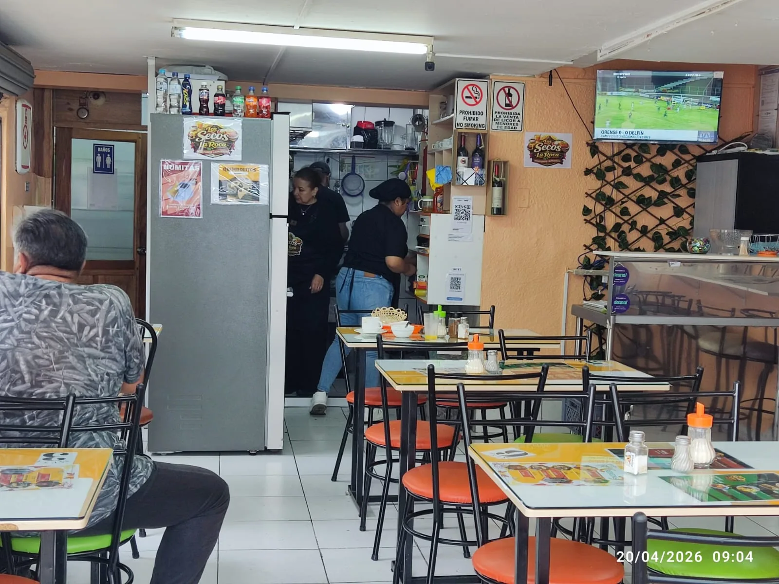 Interior del restaurante Los Secos de la Roca